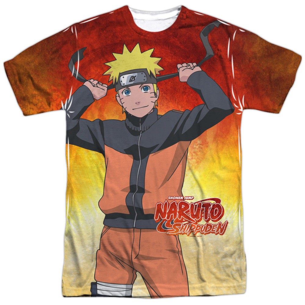 Naruto Full Print Tshirt, White