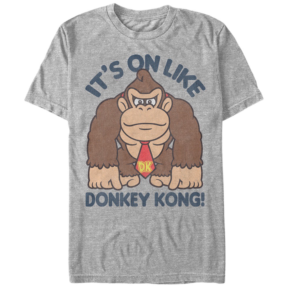 Donkey Kong On Like Donkey Kong Tshirt, Grey