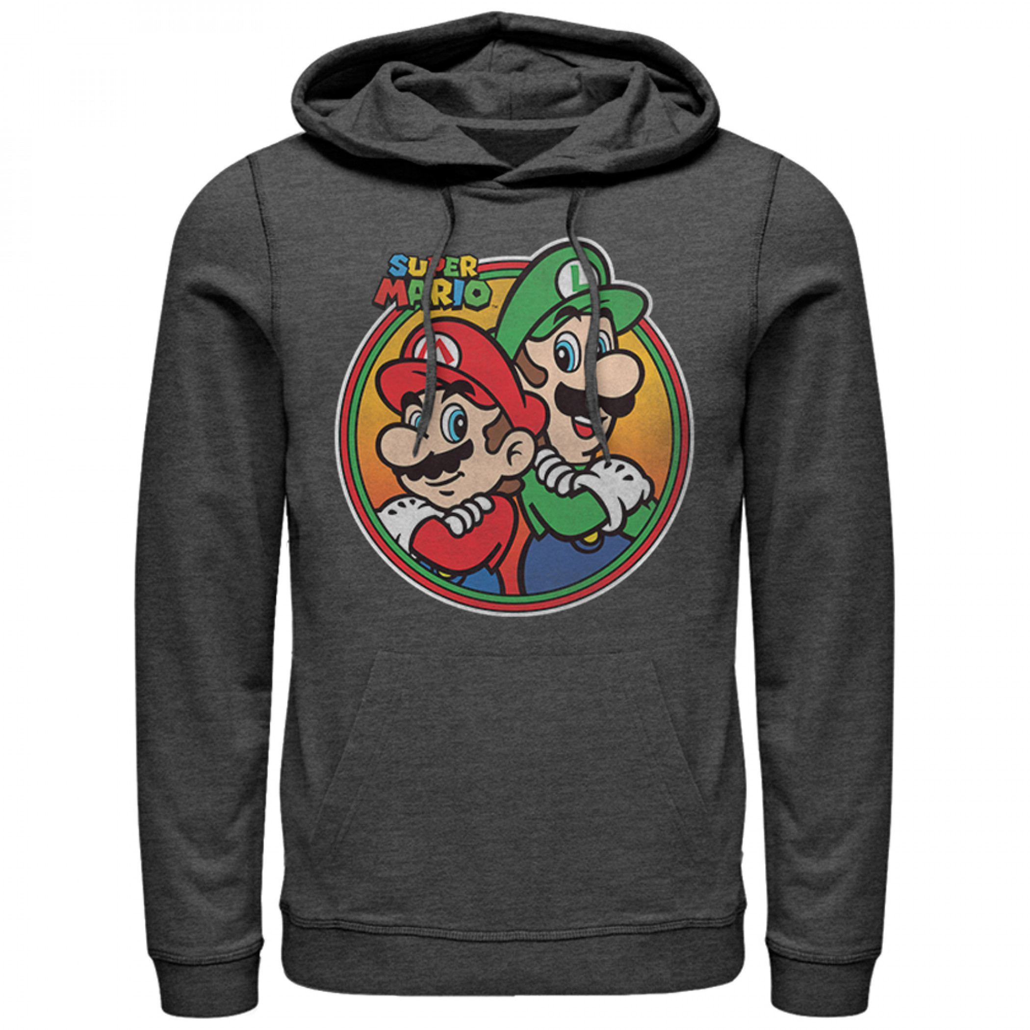Mario Brothers Grey Hoodie, Grey