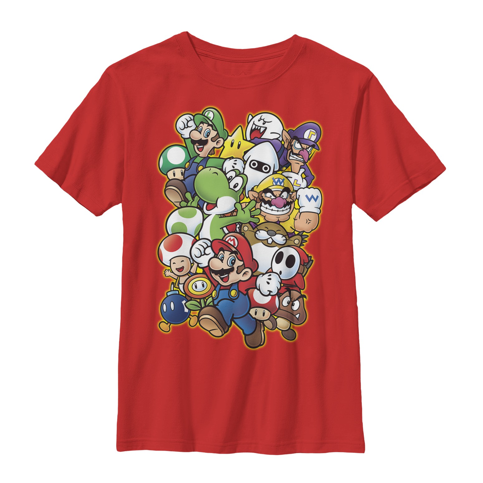 Nintendo Mario Showdown Red Youth Boys 8-20 T-Shirt, Red