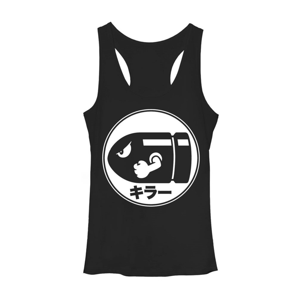 Mario Bullet Bill Women's Tank Top, Black