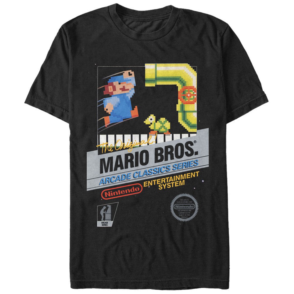 Nintendo NES MB Black T-Shirt, Black