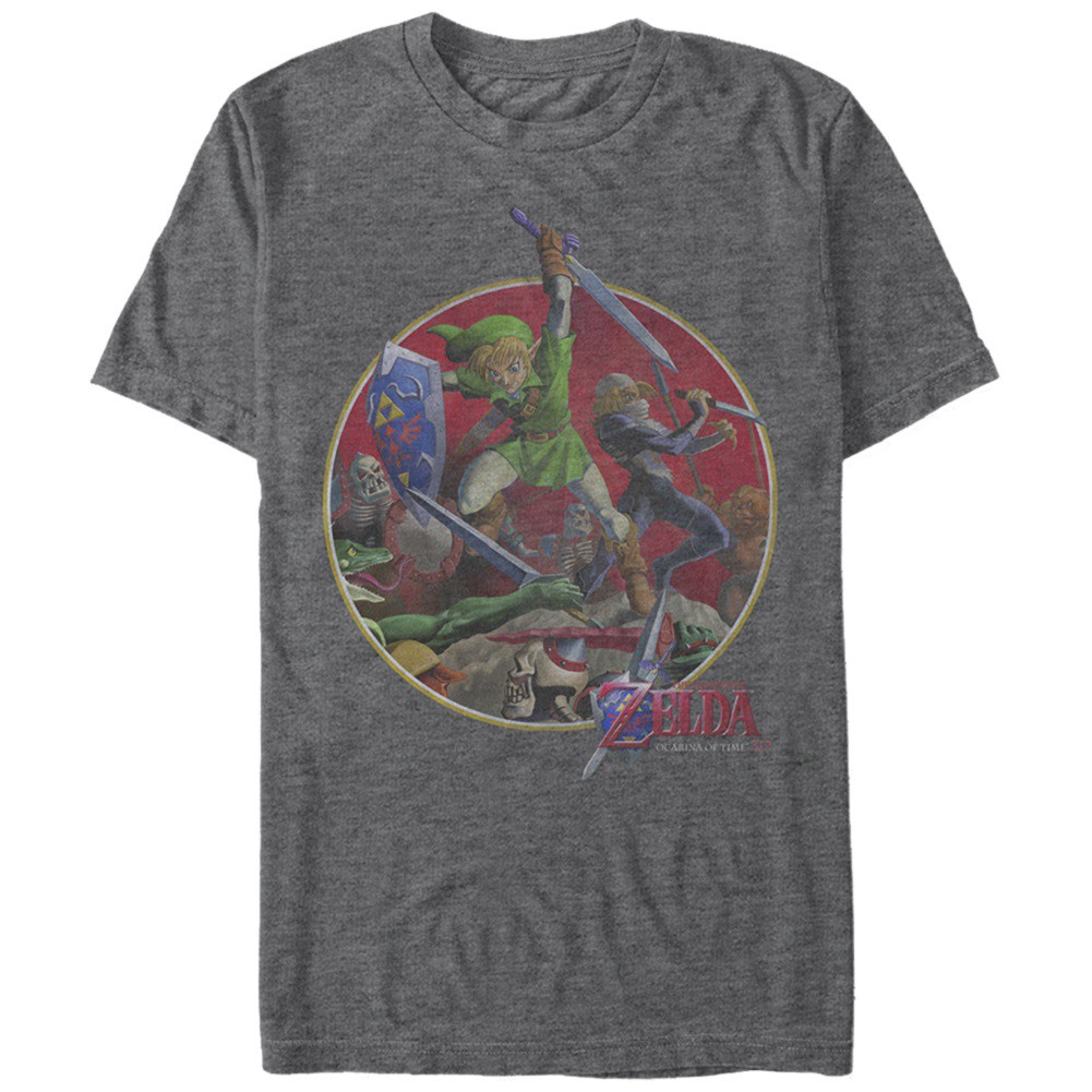 Legend of Zelda Sword Fight Tshirt, Grey