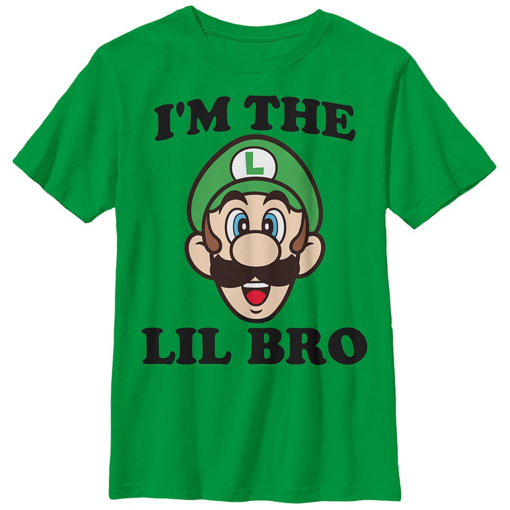 Nintendo Mario Lil Bro Green Unisex Youth T-Shirt