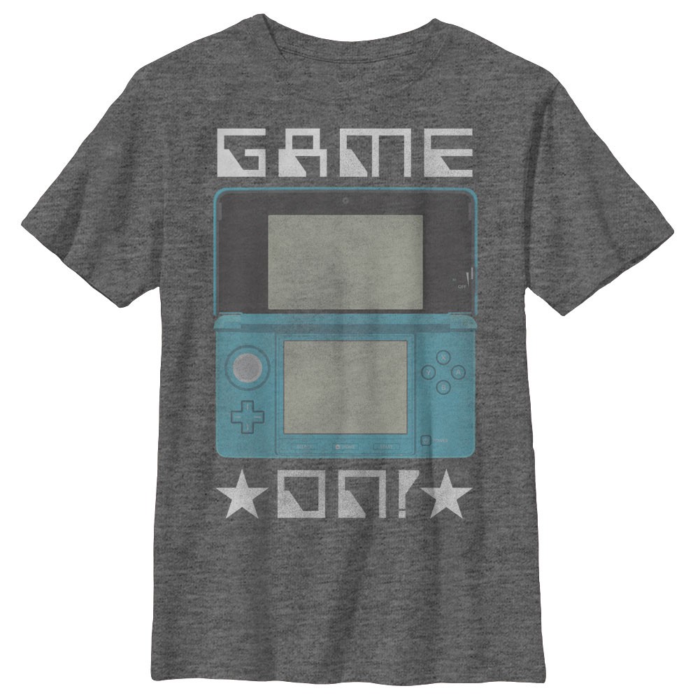 Nintendo DS Game On Gray Youth Boys 8-20 T-Shirt