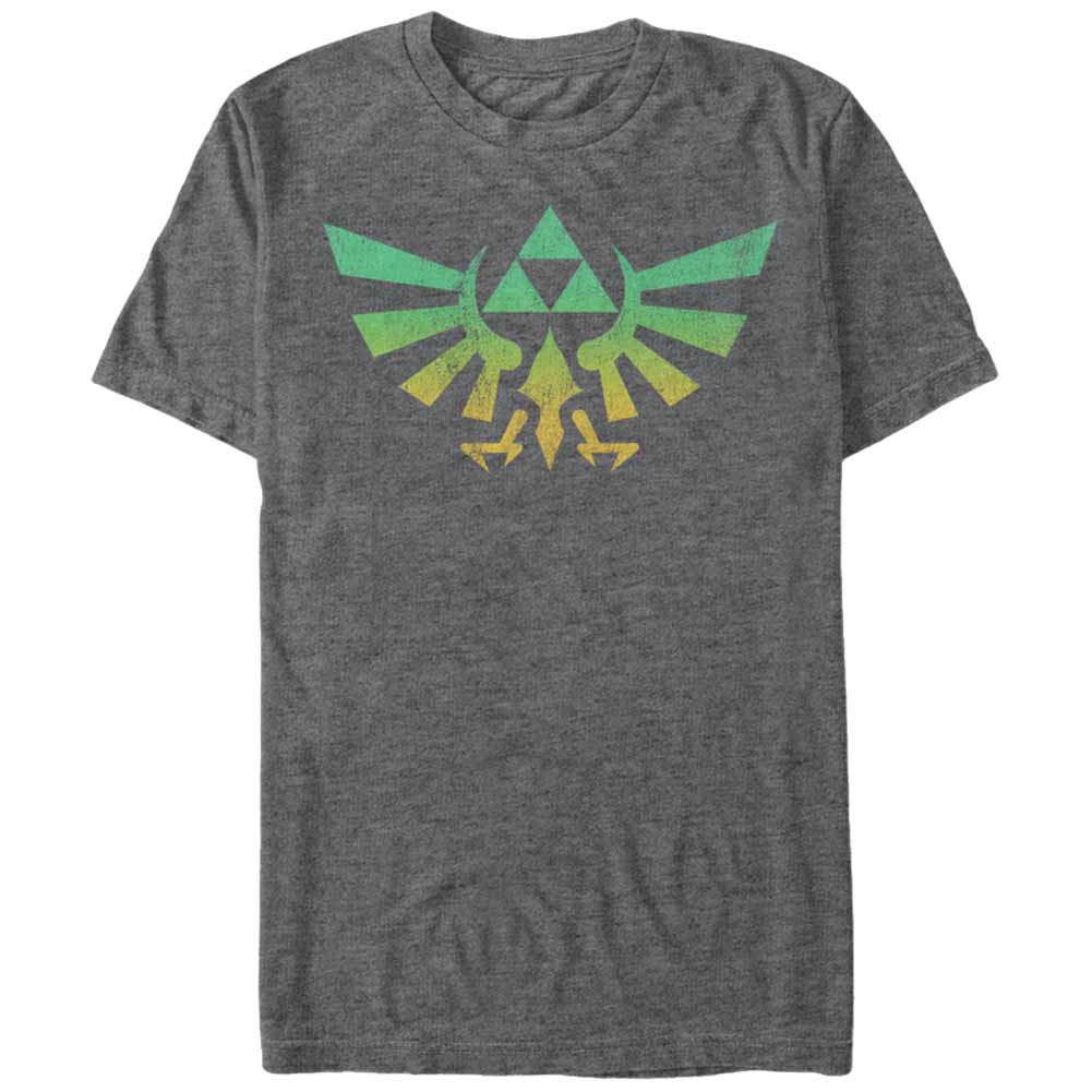 Nintendo Legend of Zelda Zelda Cresty Gray T-Shirt, Grey