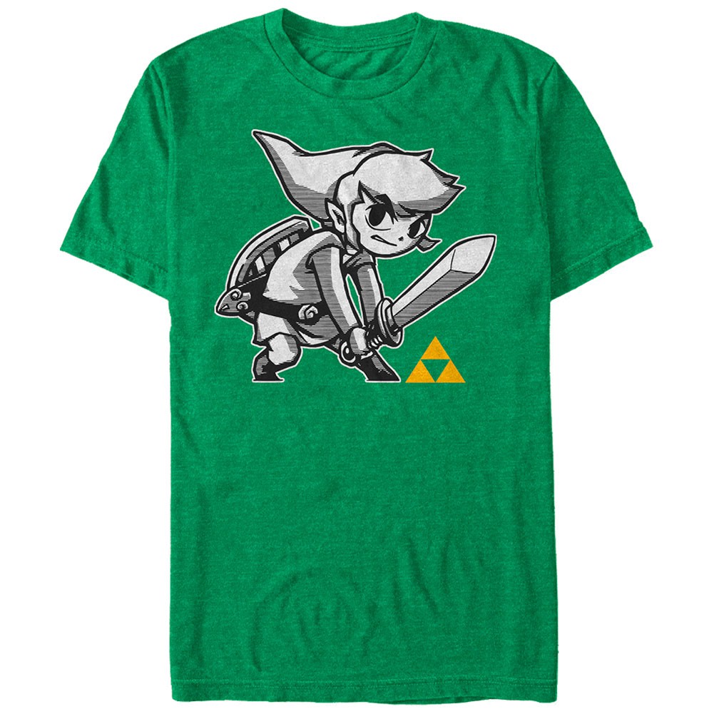 Nintendo Legend of Zelda Links Brave Green T-Shirt, Green