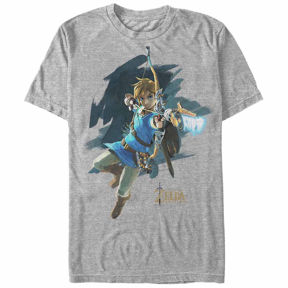 Nintendo Legend of Zelda Jump Start Gray T-Shirt, Grey