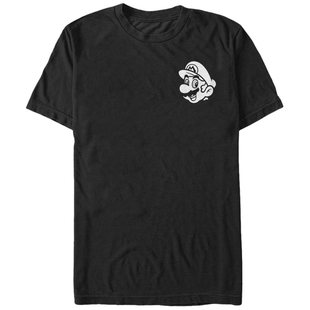 Nintendo Mario Pocket Black T-Shirt, Black