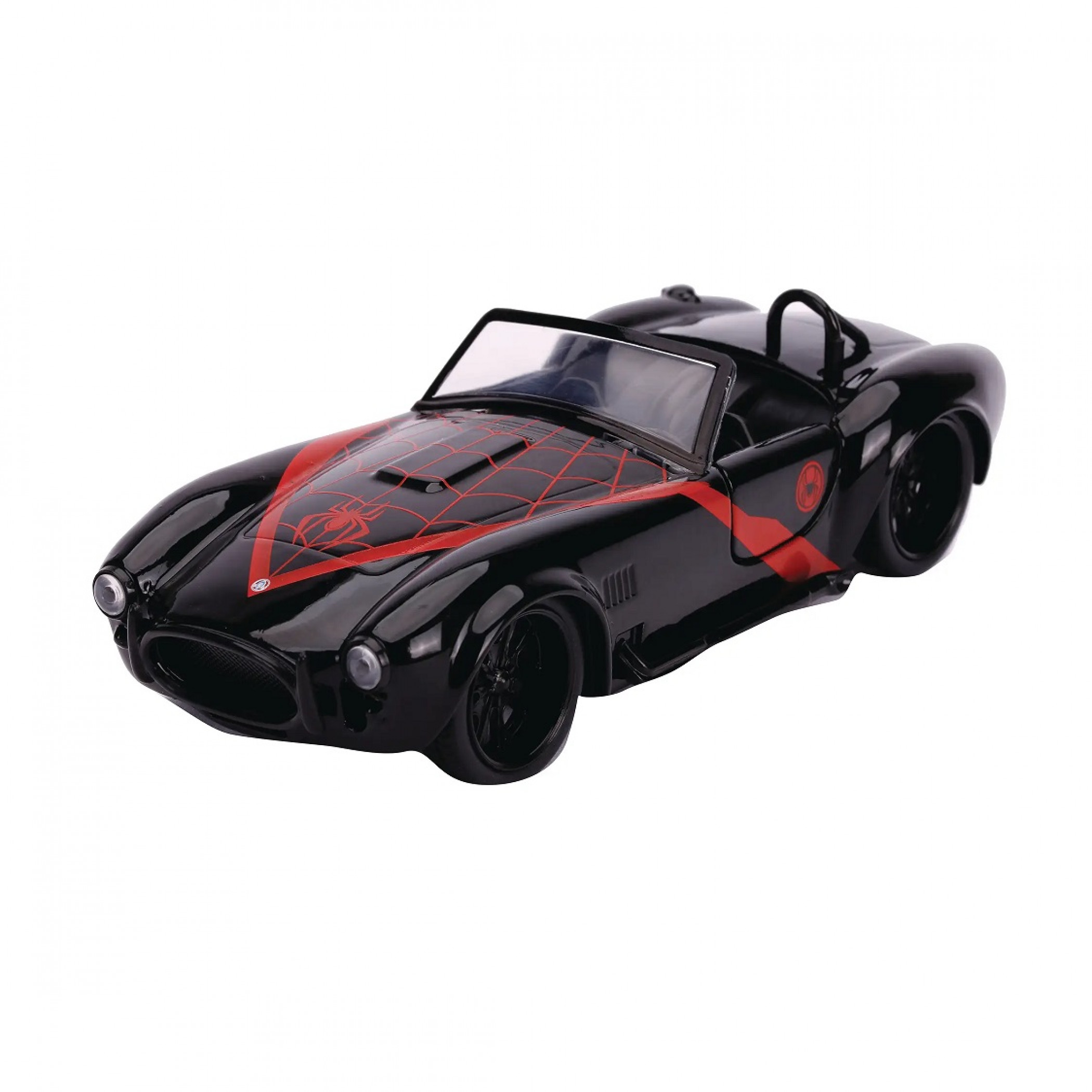 Miles Morales 1965 Shelby Cobra 427 Diecast Metal 5' Movie Car by Jada Toys, Multi-Color