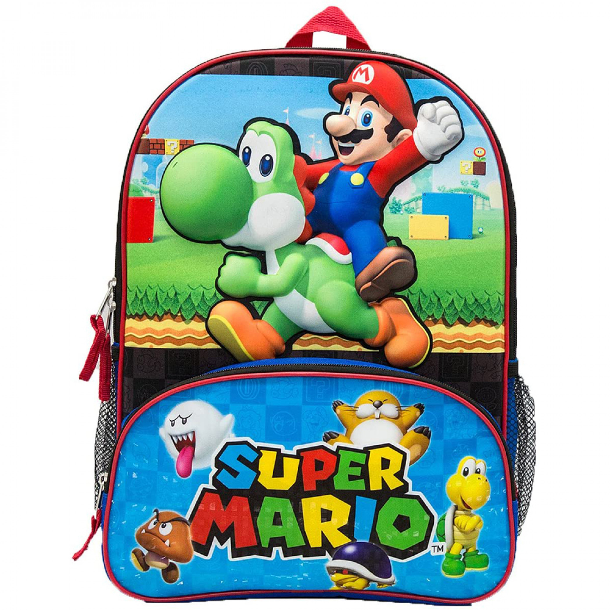 Nintendo Super Mario World with Yoshi Youth Backpack, Multi-Color