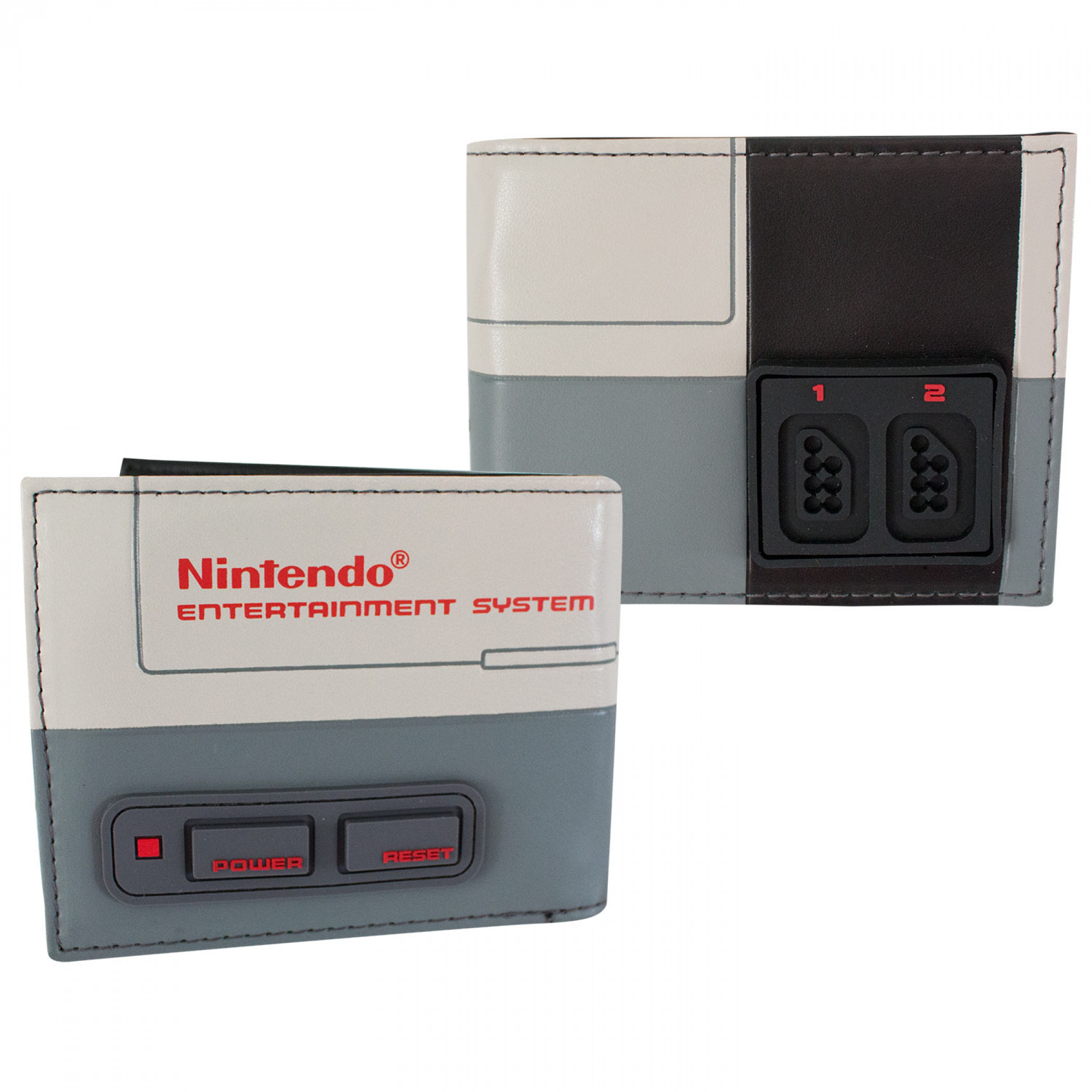 Nintendo Classic NES Raised Buttons Wallet, Grey