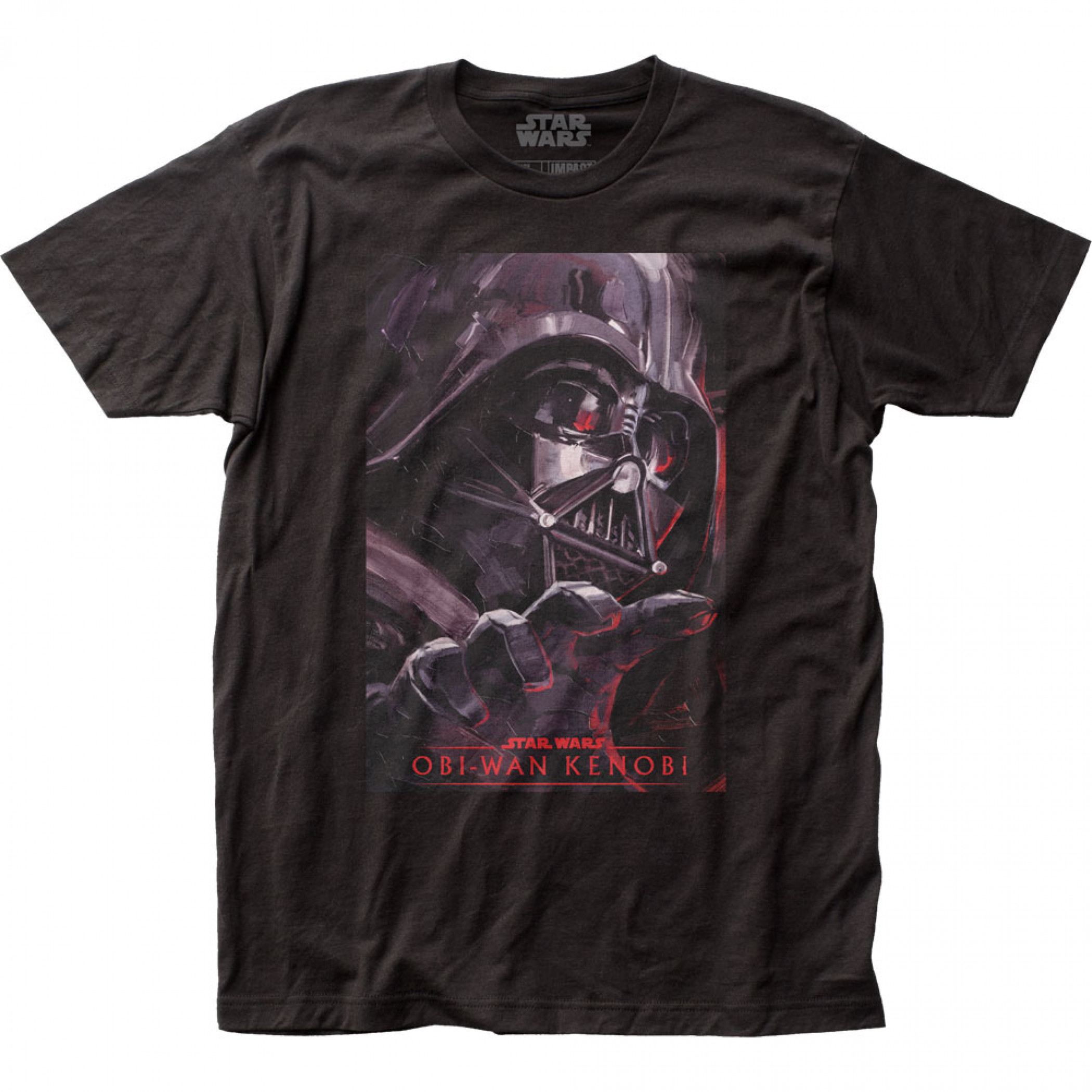 Star Wars Obi-Wan Kenobi Darth Vader Painting T-Shirt, Black