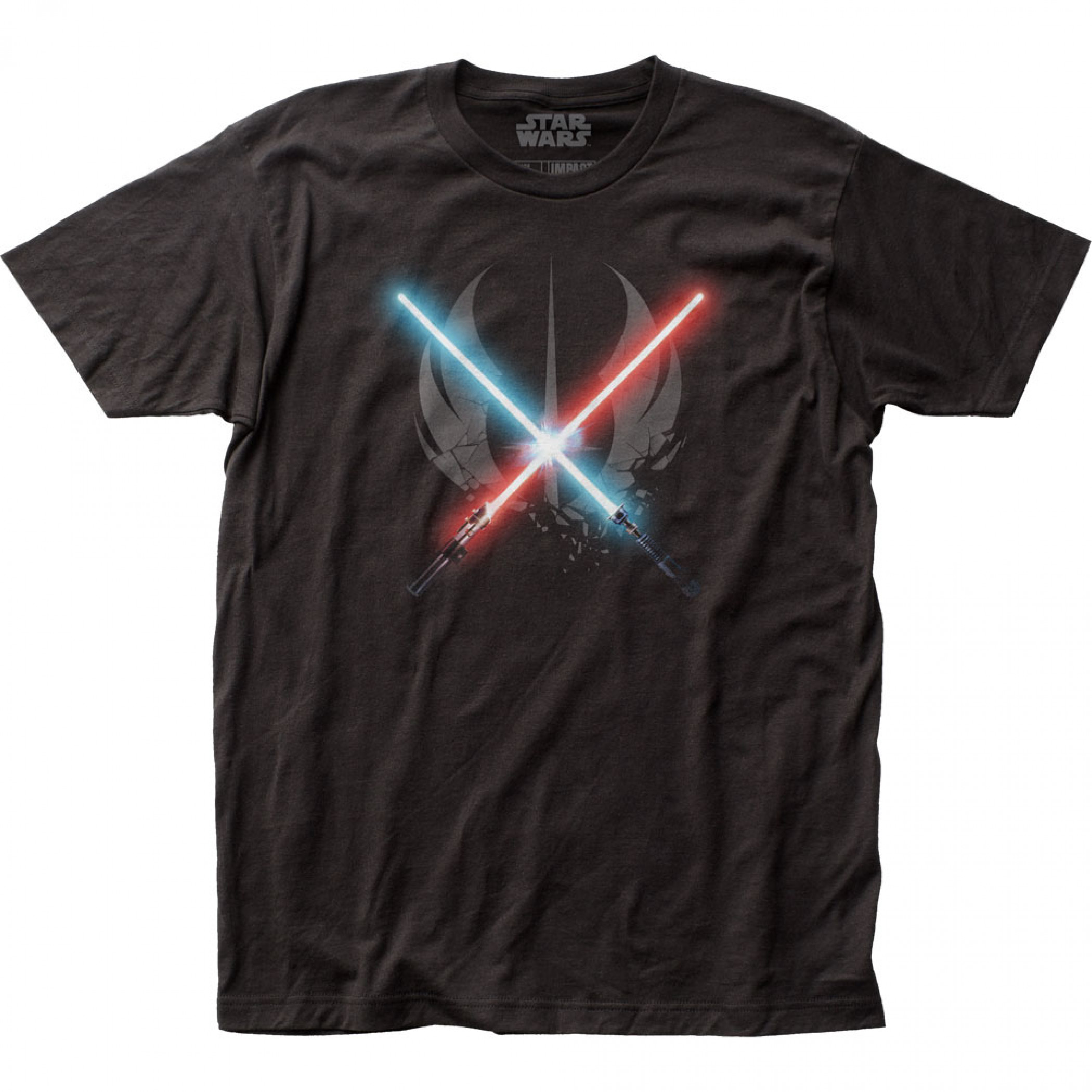 Star Wars Obi-Wan Kenobi Saber Clash T-Shirt, Black
