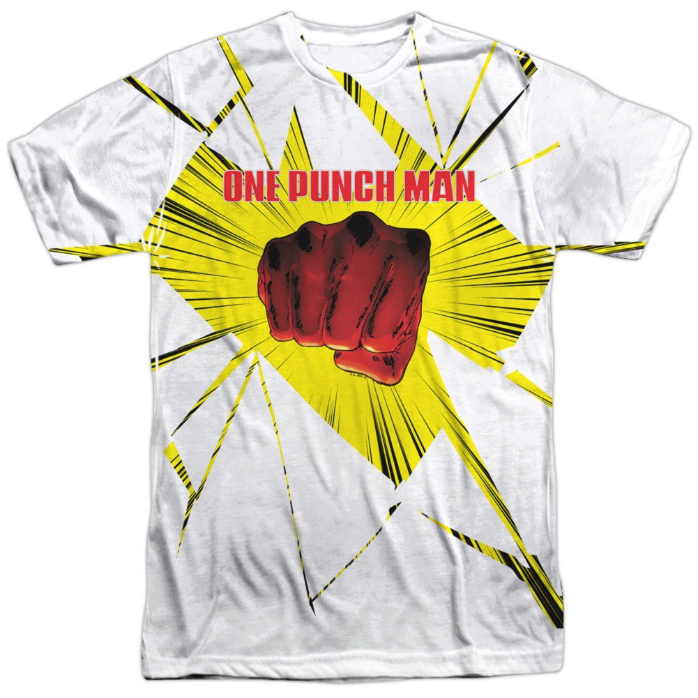 One Punch Man Shattered Tshirt, White