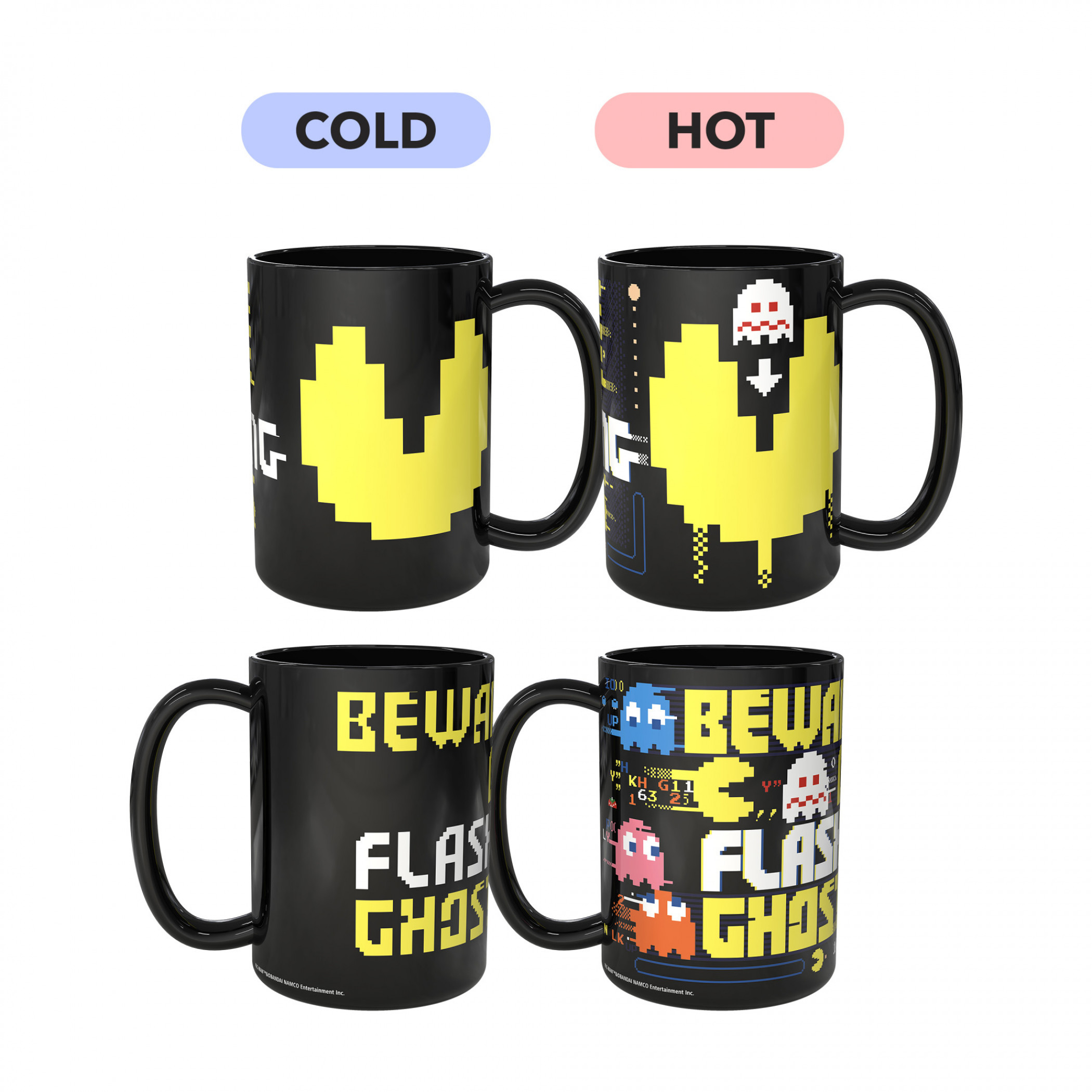 Pac-Man Color Changing Mug, Black