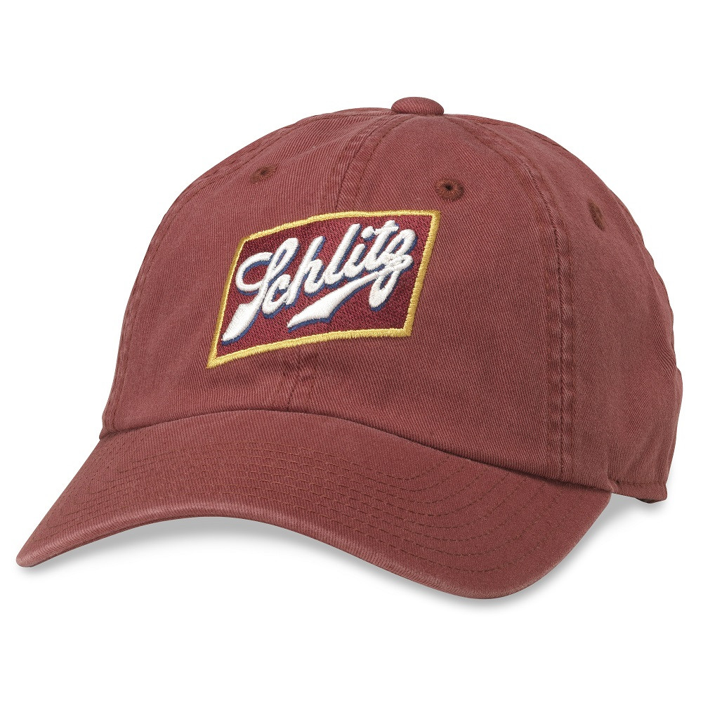 Schlitz Logo Red Strapback Hat