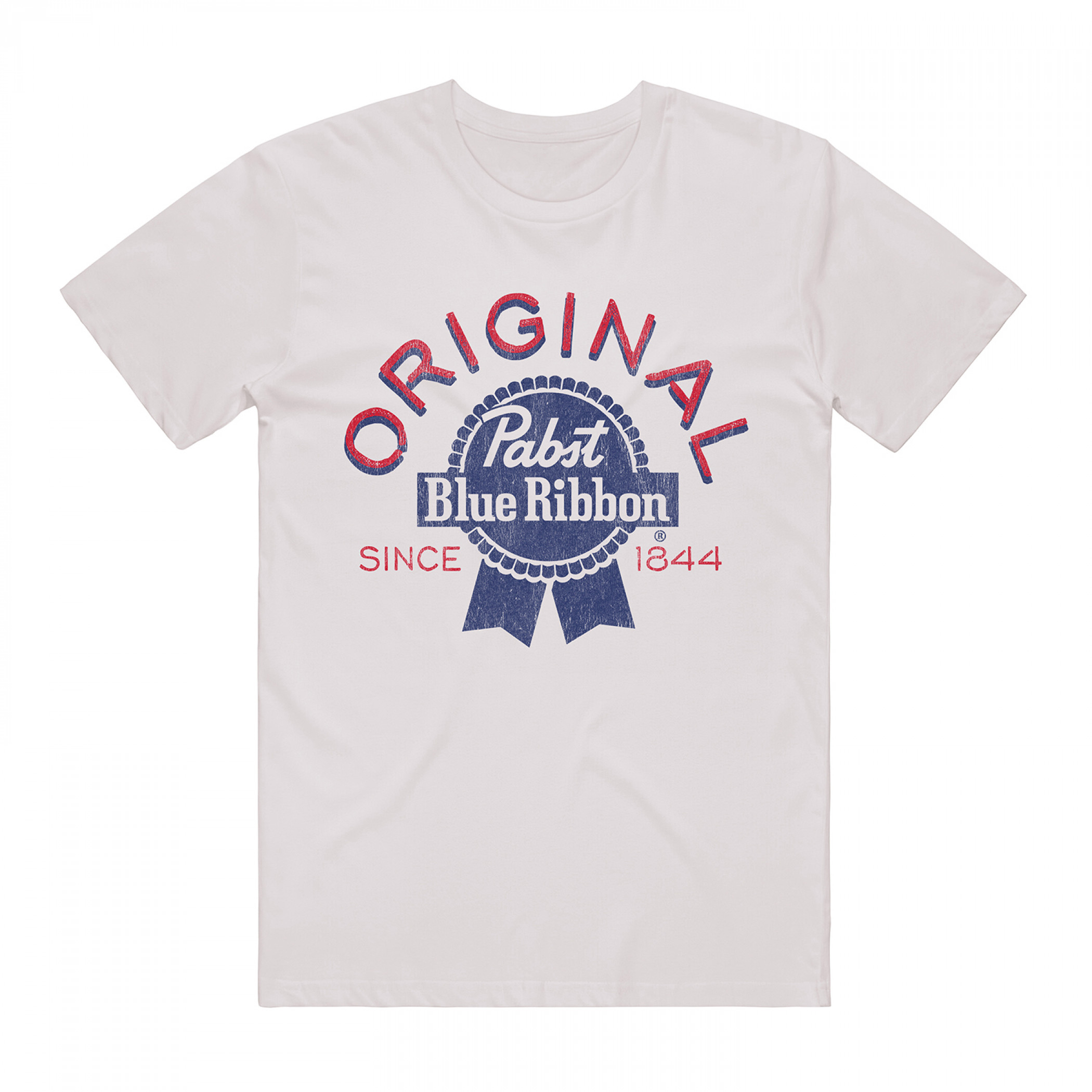Pabst Blue Ribbon Original Logo Retro Style Distressed T-Shirt