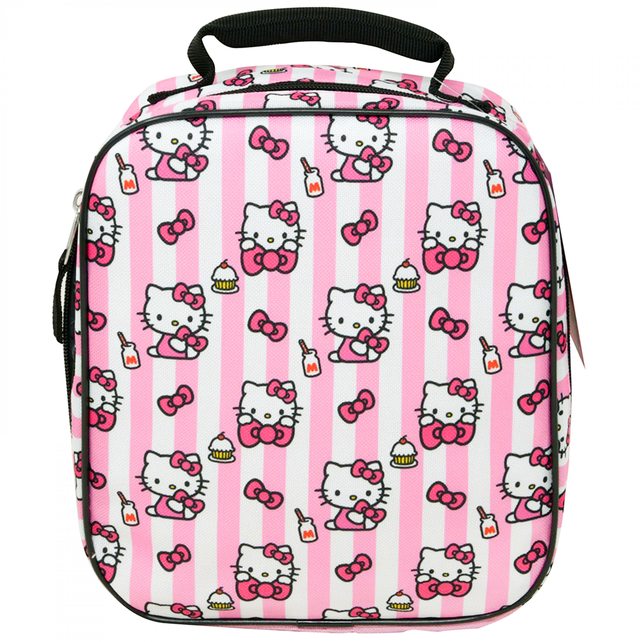 Hello Kitty Milk Bows and Cupcakes Lunch Bag, Pink