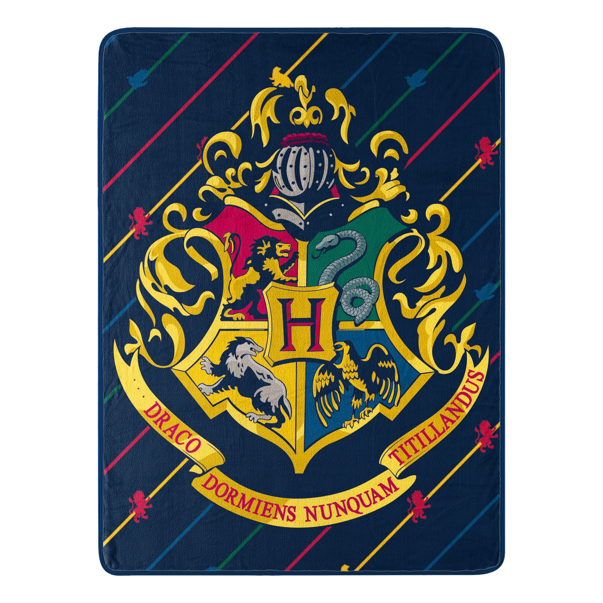 Harry Potter House Pinstripes 46x60 Micro Raschel Throw Blanket, Blue