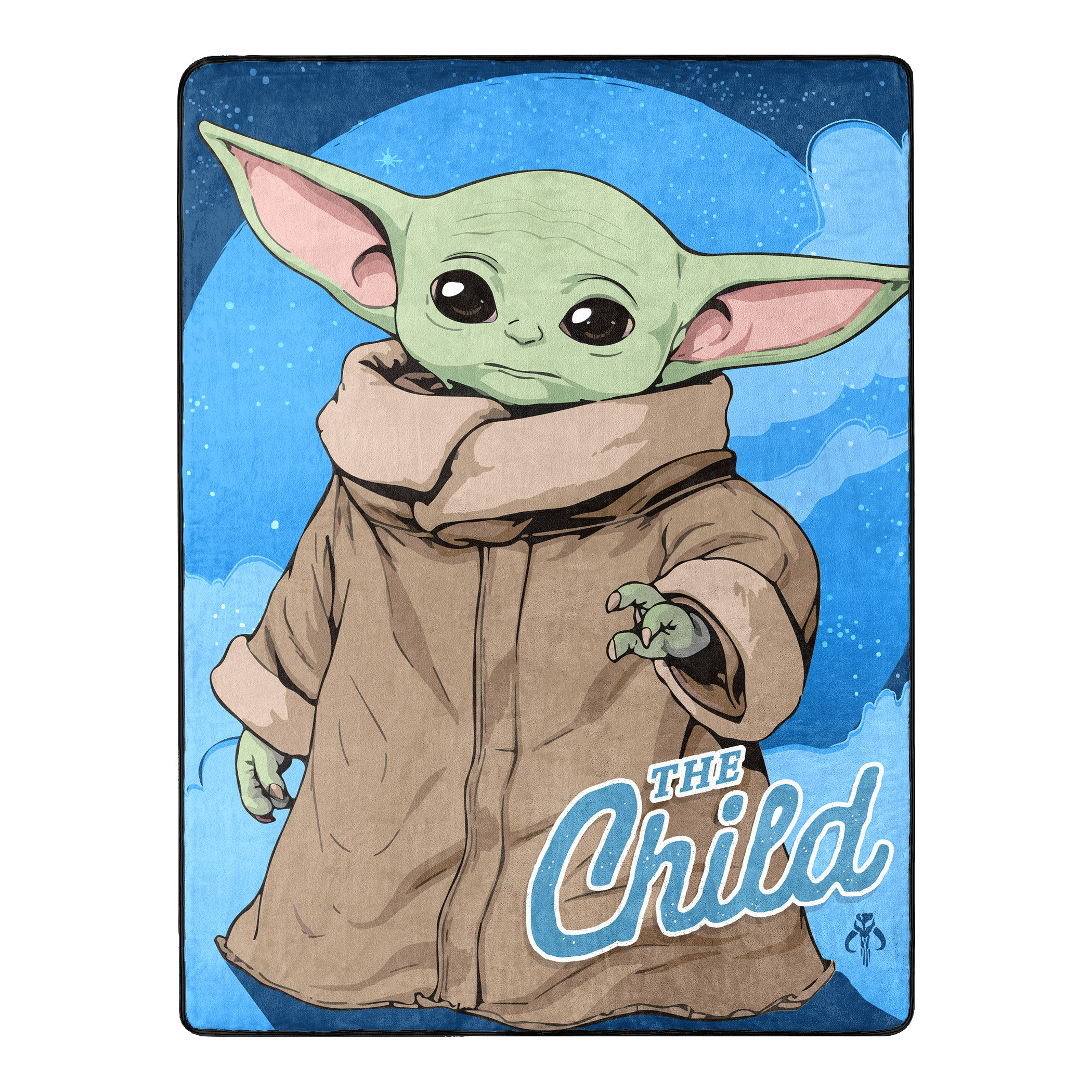 Star Wars The Mandalorian The Child Grogu 60X80 Throw Blanket, Multi-Color