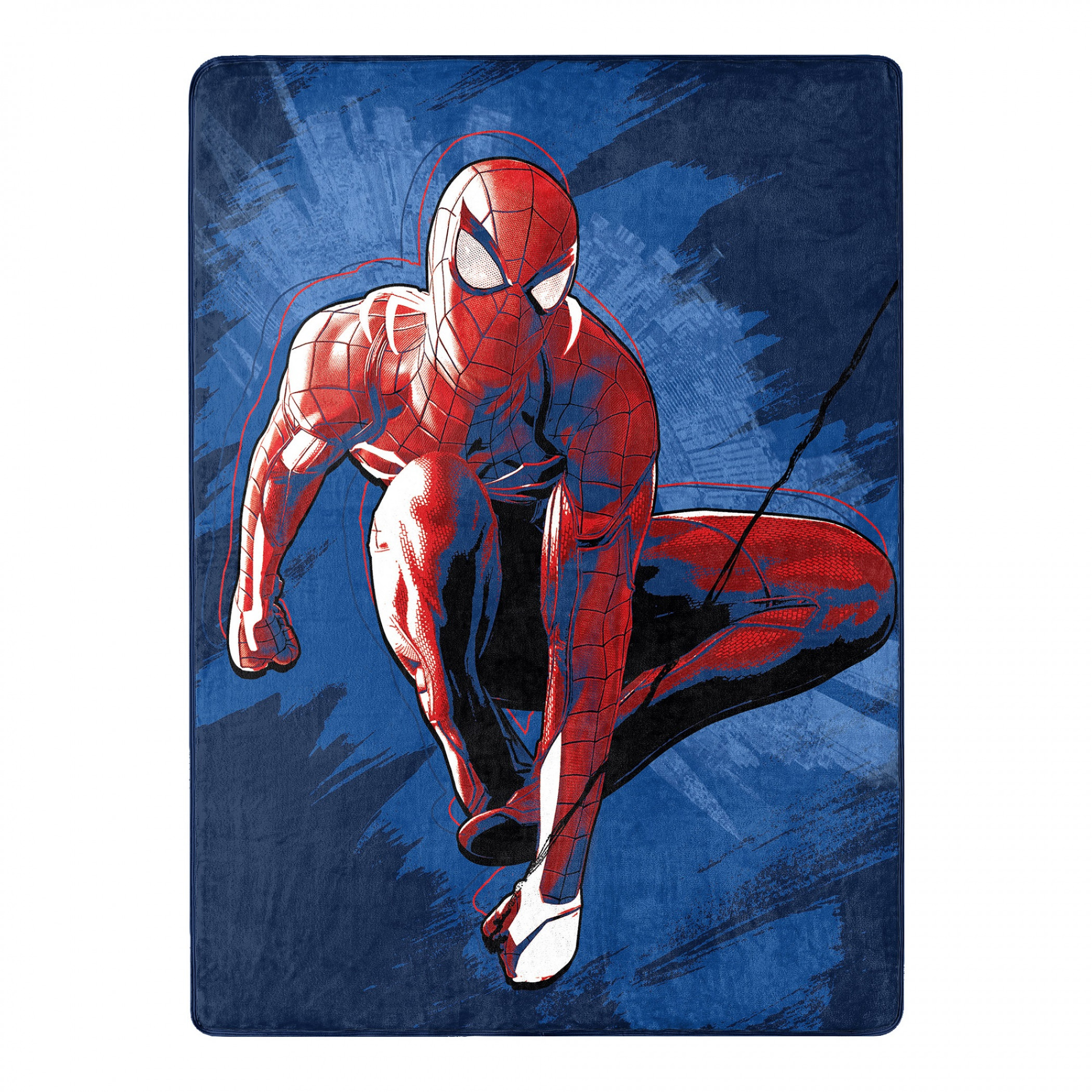 Marvel Comics Spider-Man Spidey Sense 46 X 60 Silk Touch Throw, Blue