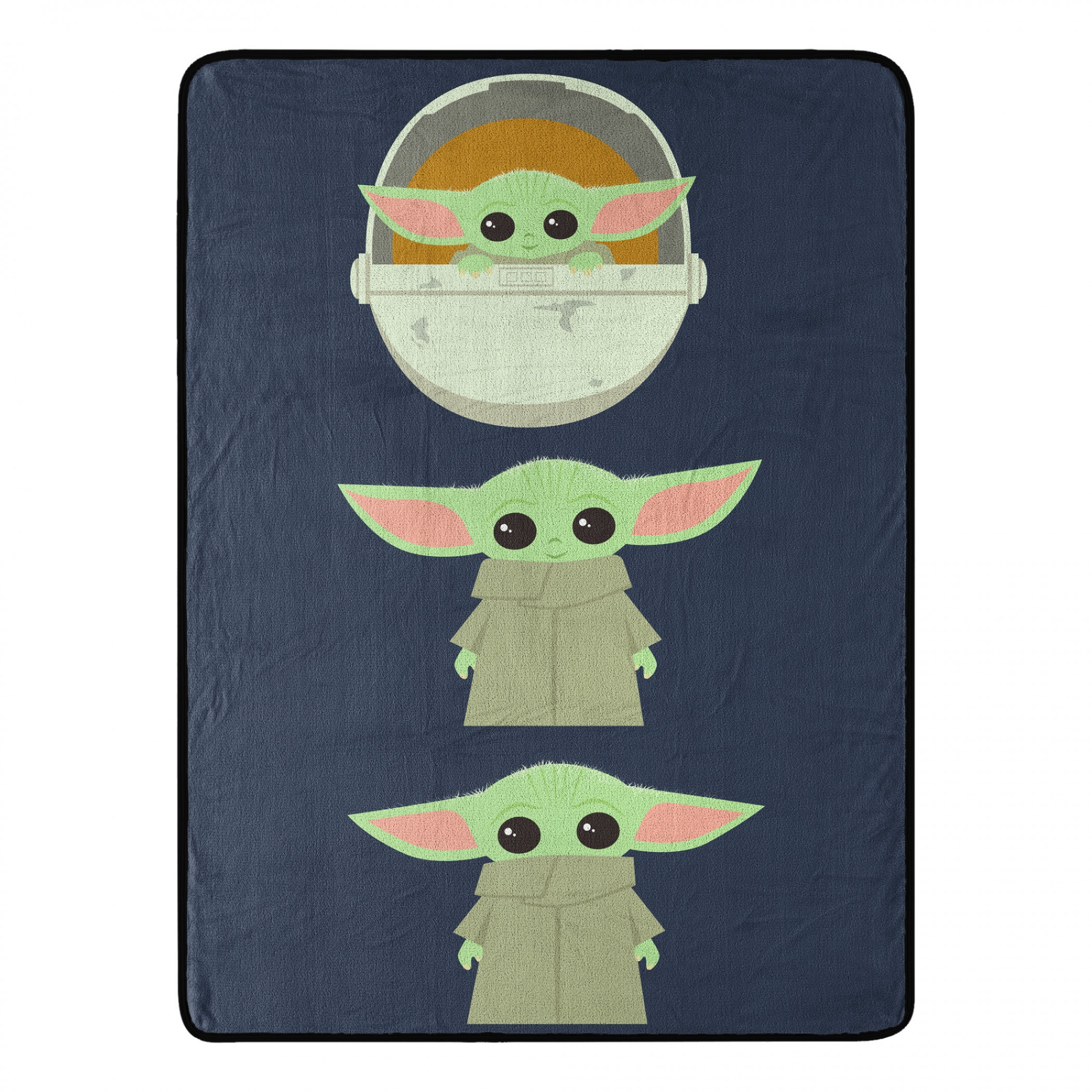 Star Wars The Child Grogu Expressions 46 X 60 Silk Touch Throw, Grey
