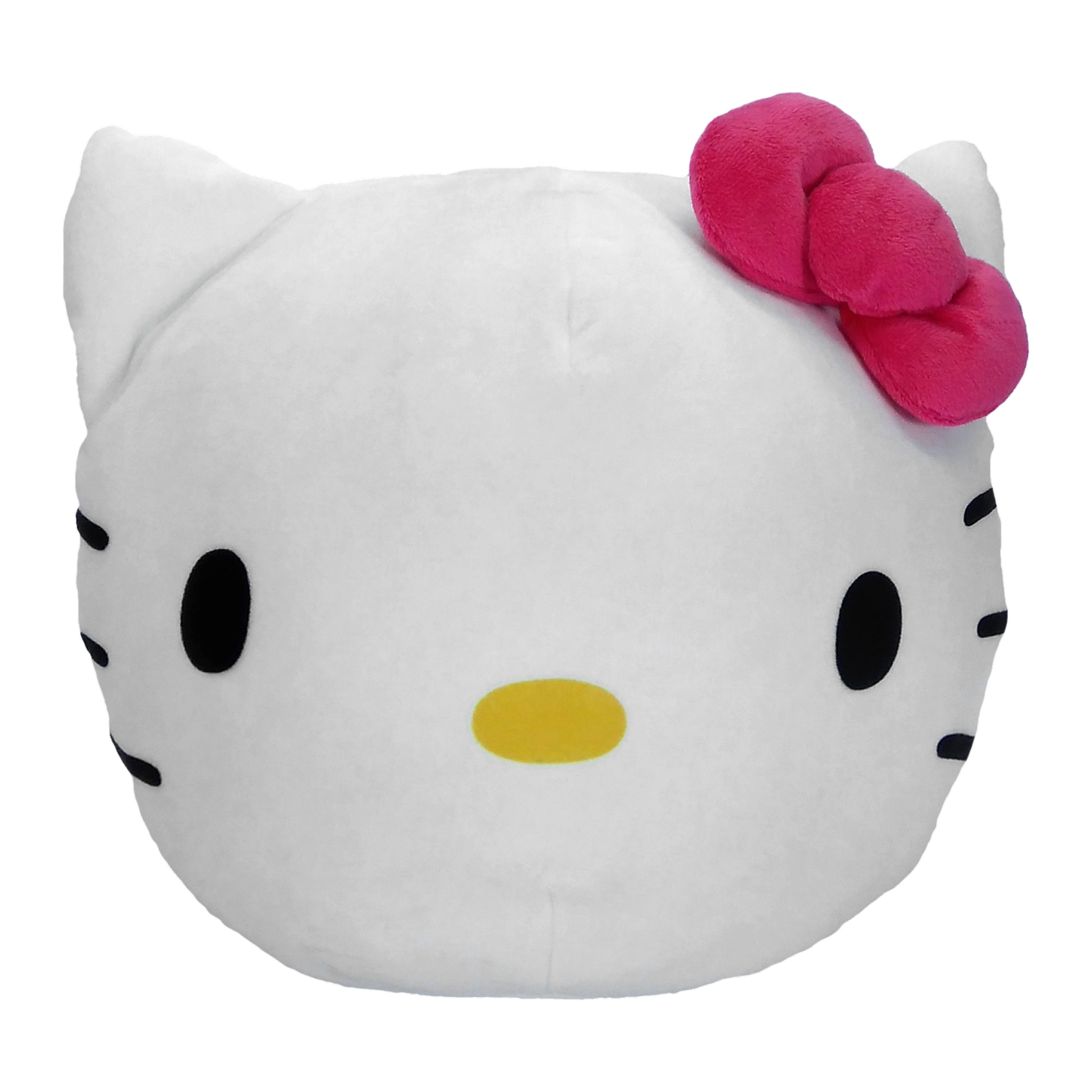 Hello Kitty Face 11' Round Cloud Pillow, Multi-Color
