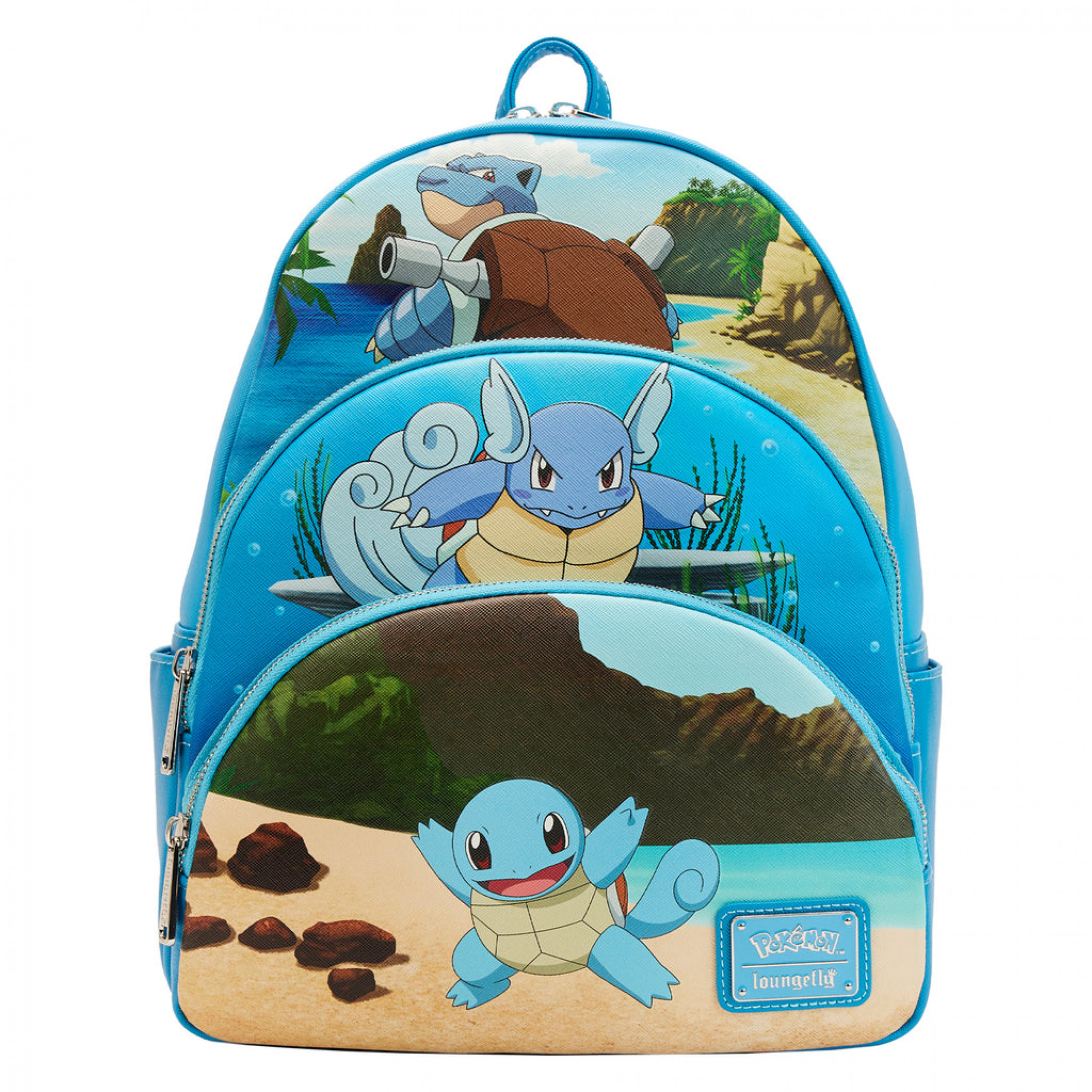 Pokémon Squirtle Evolutions Mini Backpack by Loungefly, Blue