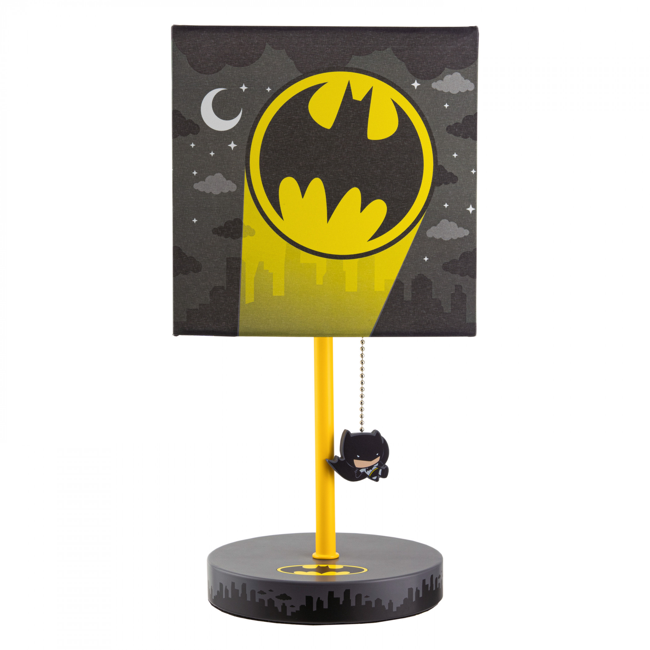 Batman Bat Signal Desk Lamp with Chibi Pull Cord, Multi-Color