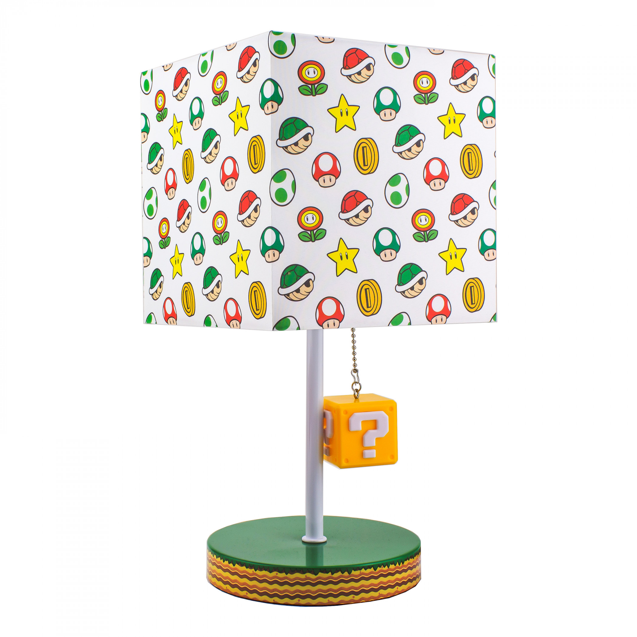 Super Mario Bros. Power Up Desk Lamp with '' Block Pull Cord, Multi-Color
