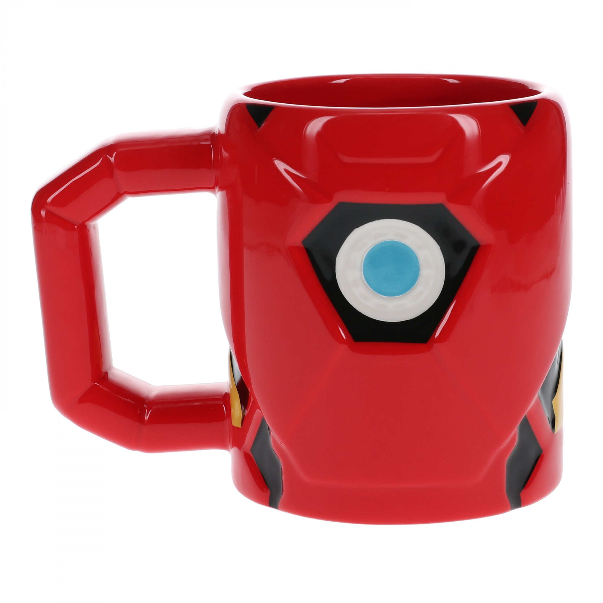 Ironman Suited Armor Oversized Ceramic Mug, Red