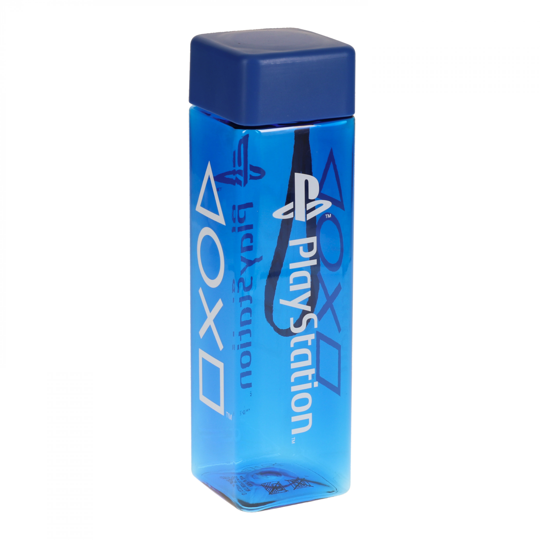 PlayStation Controller Buttons Rectangular 500ML Water Bottle, Blue