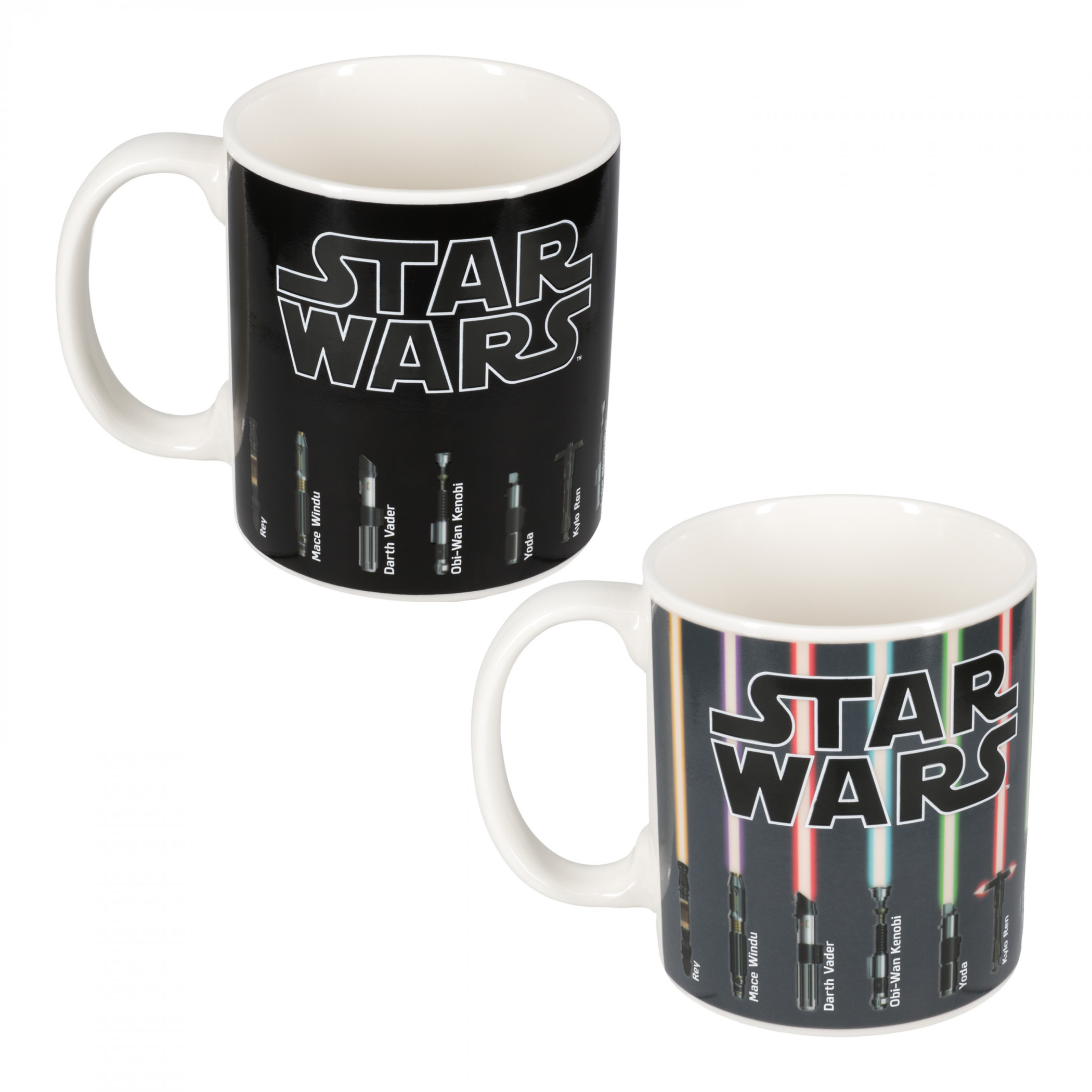 Star Wars Lightsaber Heat Changing 18oz Ceramic Mug, Multi-Color