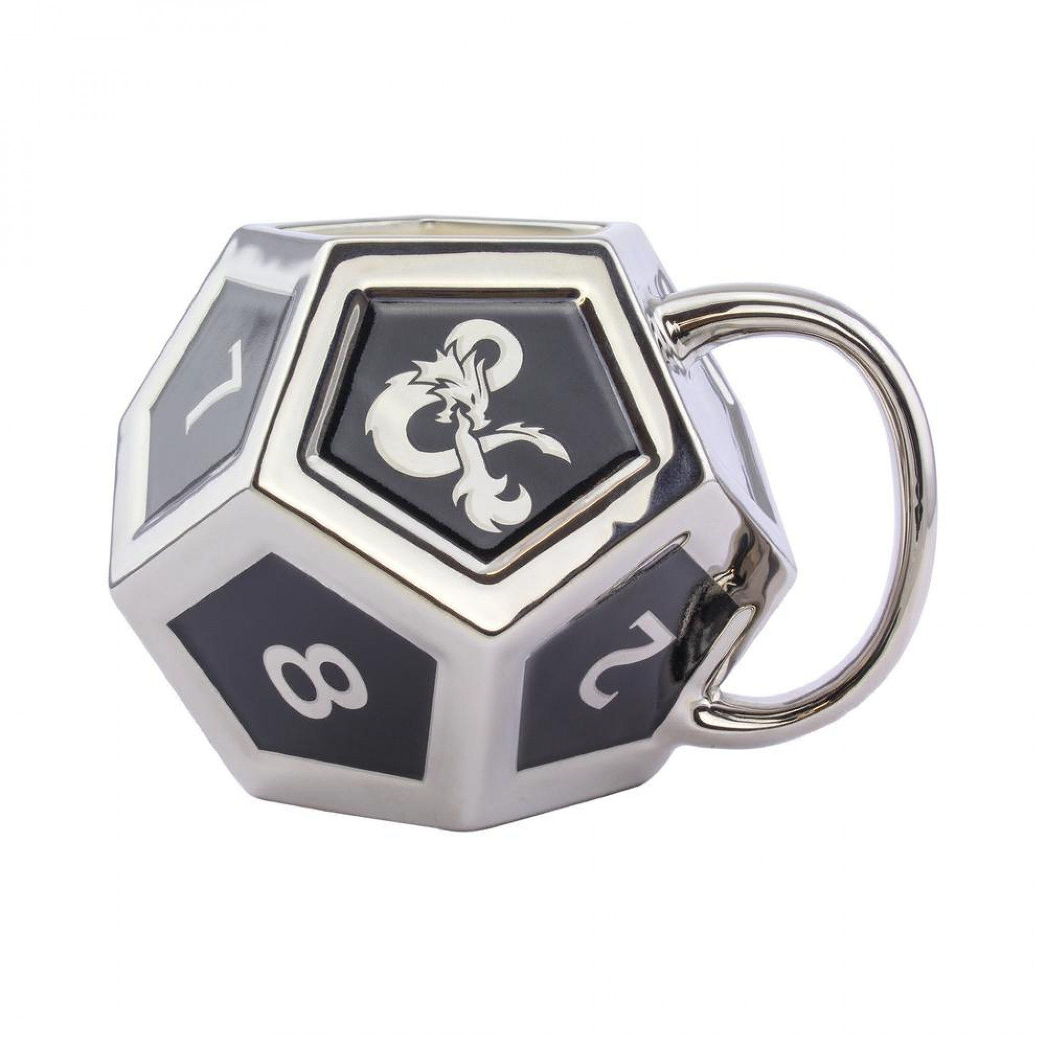 Dungeons and Dragons D12 Mug with Sticker, Multi-Color