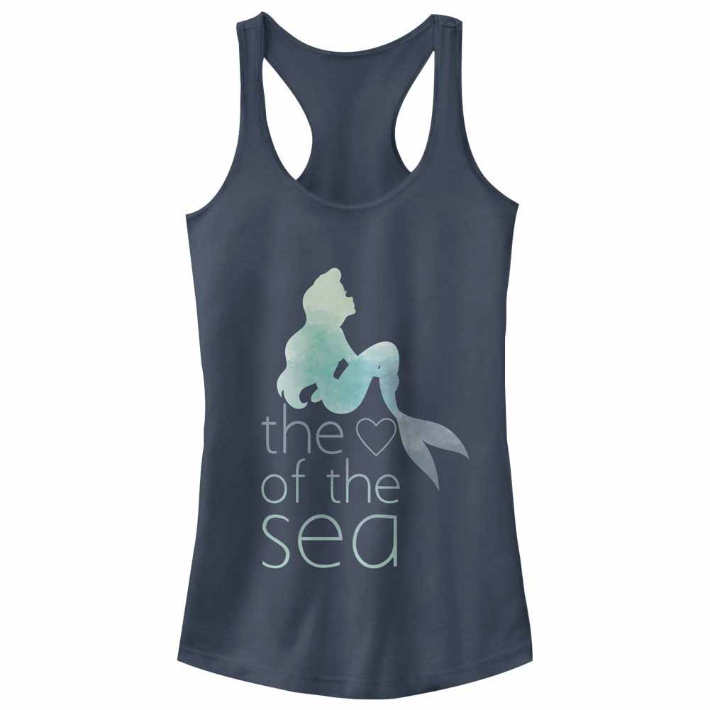 Disney Princesses Heart Of The Sea Blue Juniors Tank Top