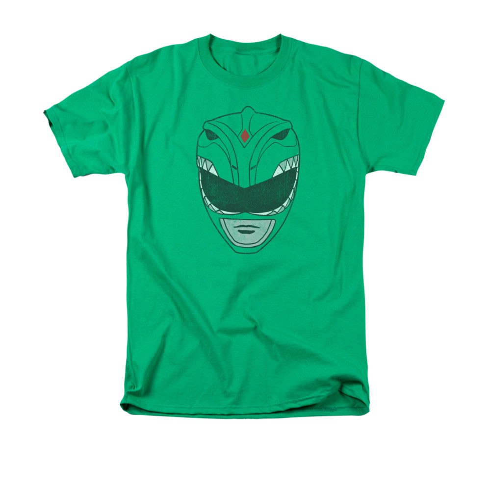 Power Rangers Green Helmet T-Shirt