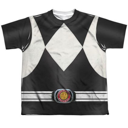Power Rangers Black Ranger Youth Costume Tee