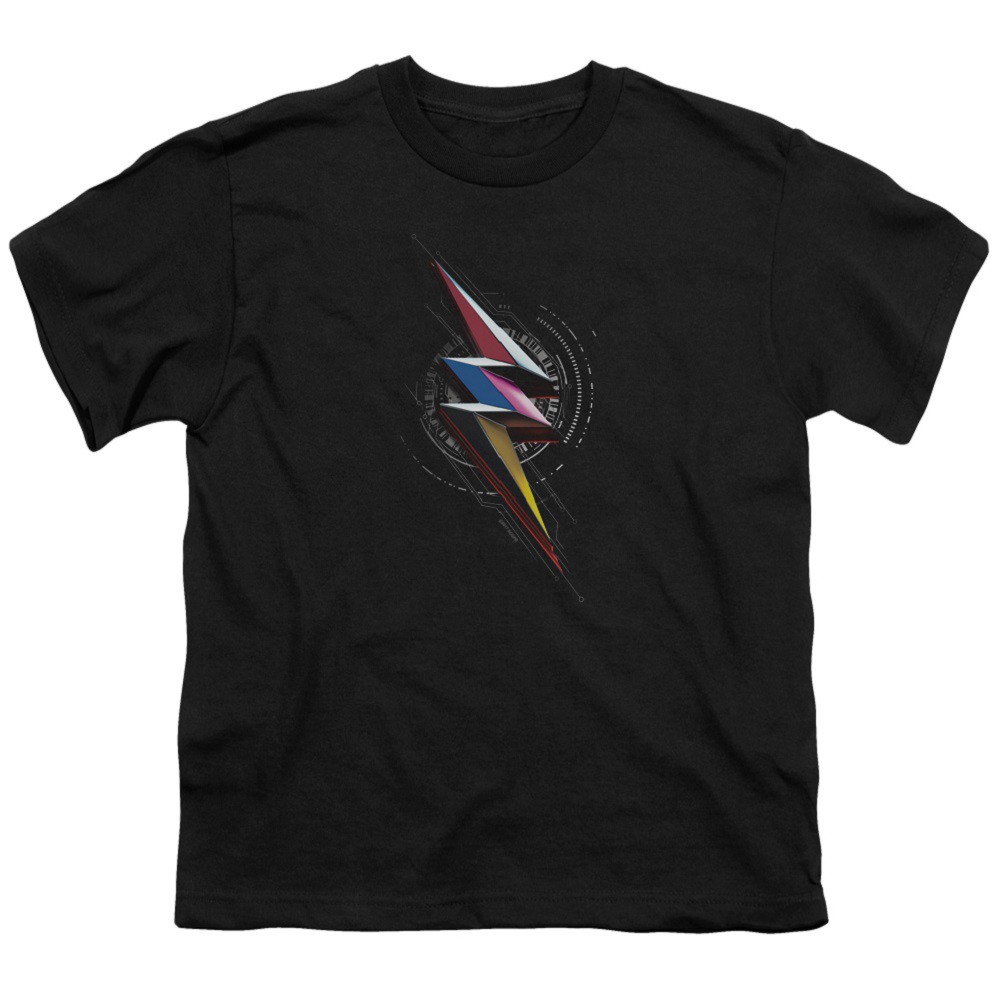 Power Rangers The Movie Bolt Sigil Youth Tshirt