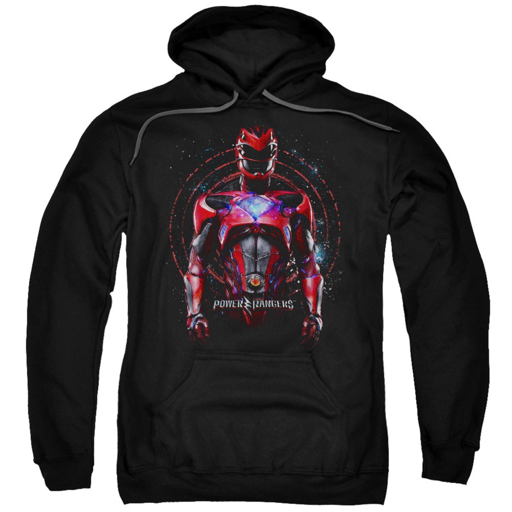 Power Rangers The Movie Red Ranger Black Hoodie