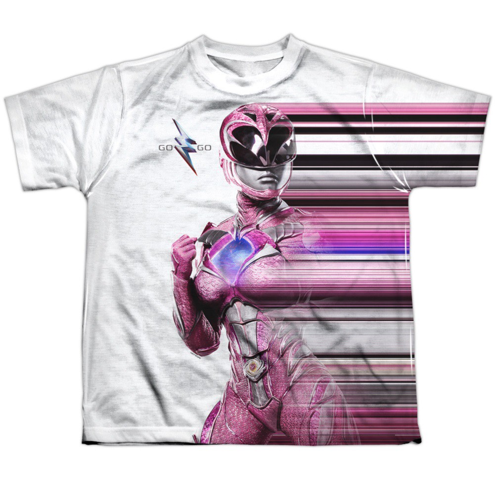 Power Rangers The Movie Pink Streak Youth Tshirt