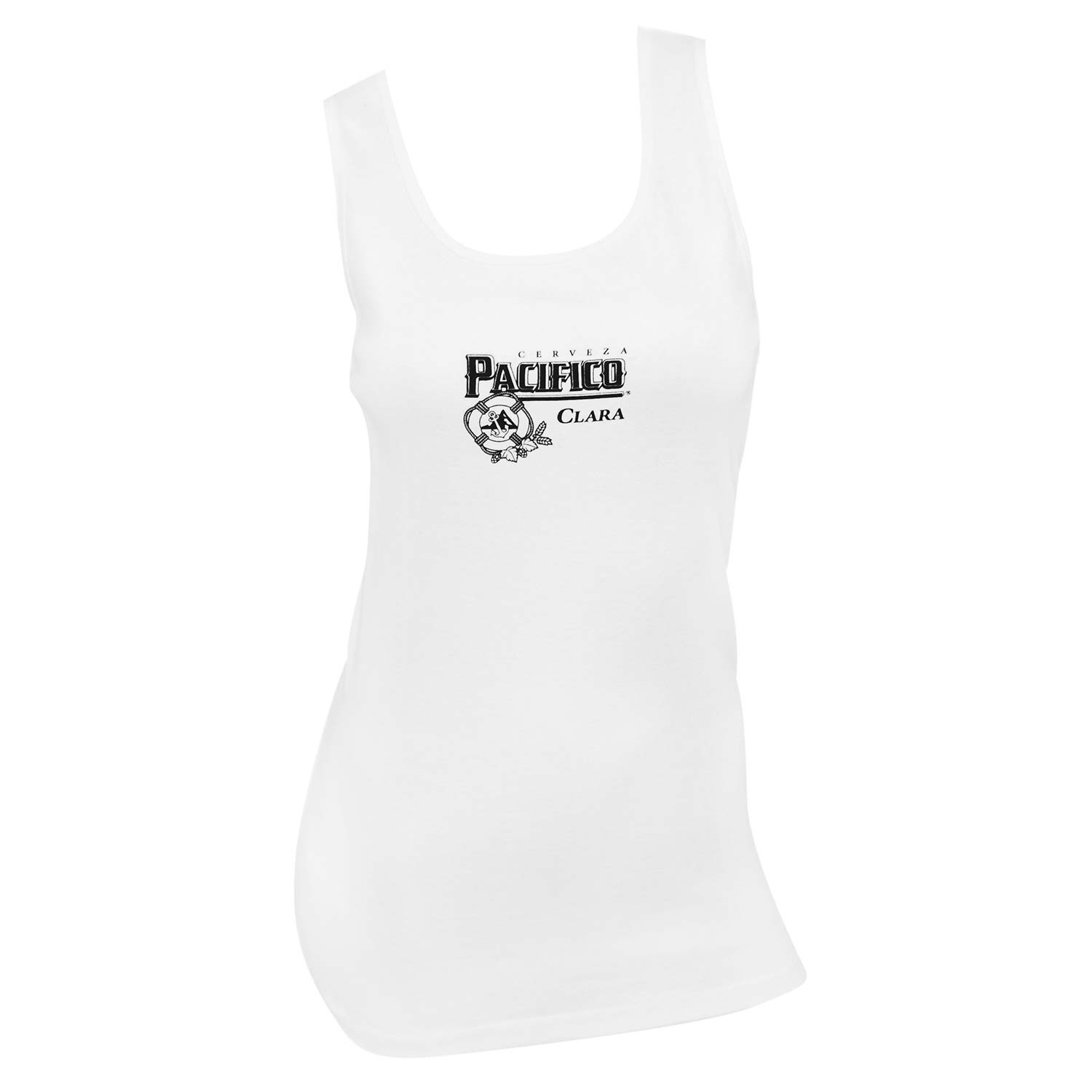 Pacifico Women's White Tank Top | Brew-Shirts.com