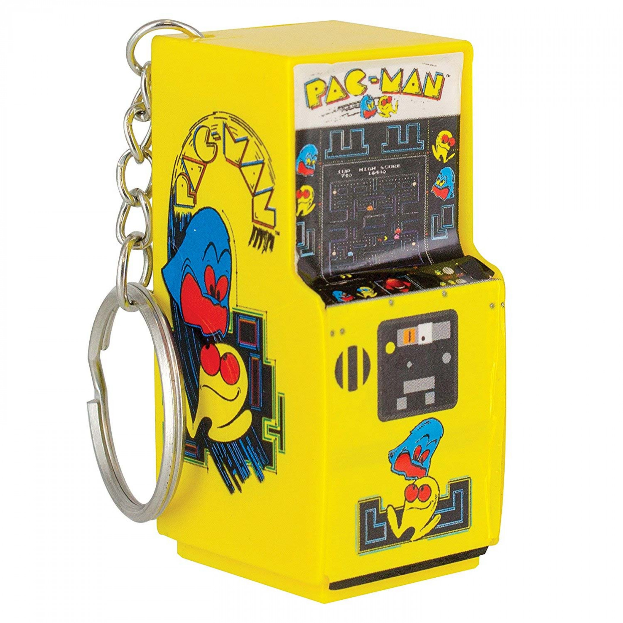 Pac-Man Mini Arcade Keychain, Yellow