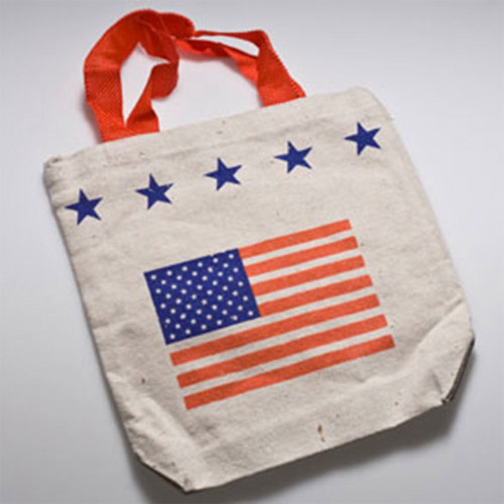 Patriotic USA American Flag Stars Stripes Tote Bag