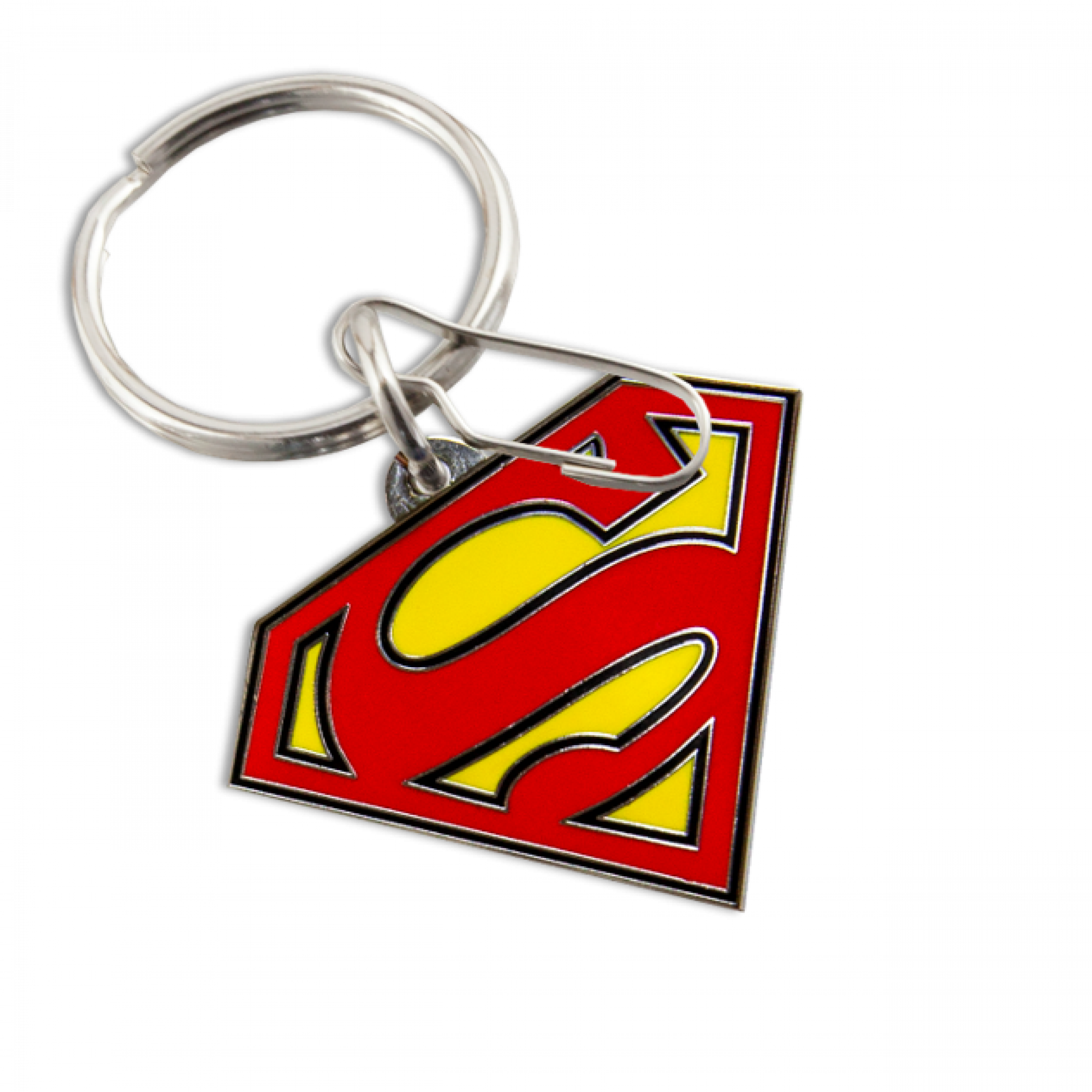 DC Comics Superman Logo Full Color Enamel Keychain, Multi-Color