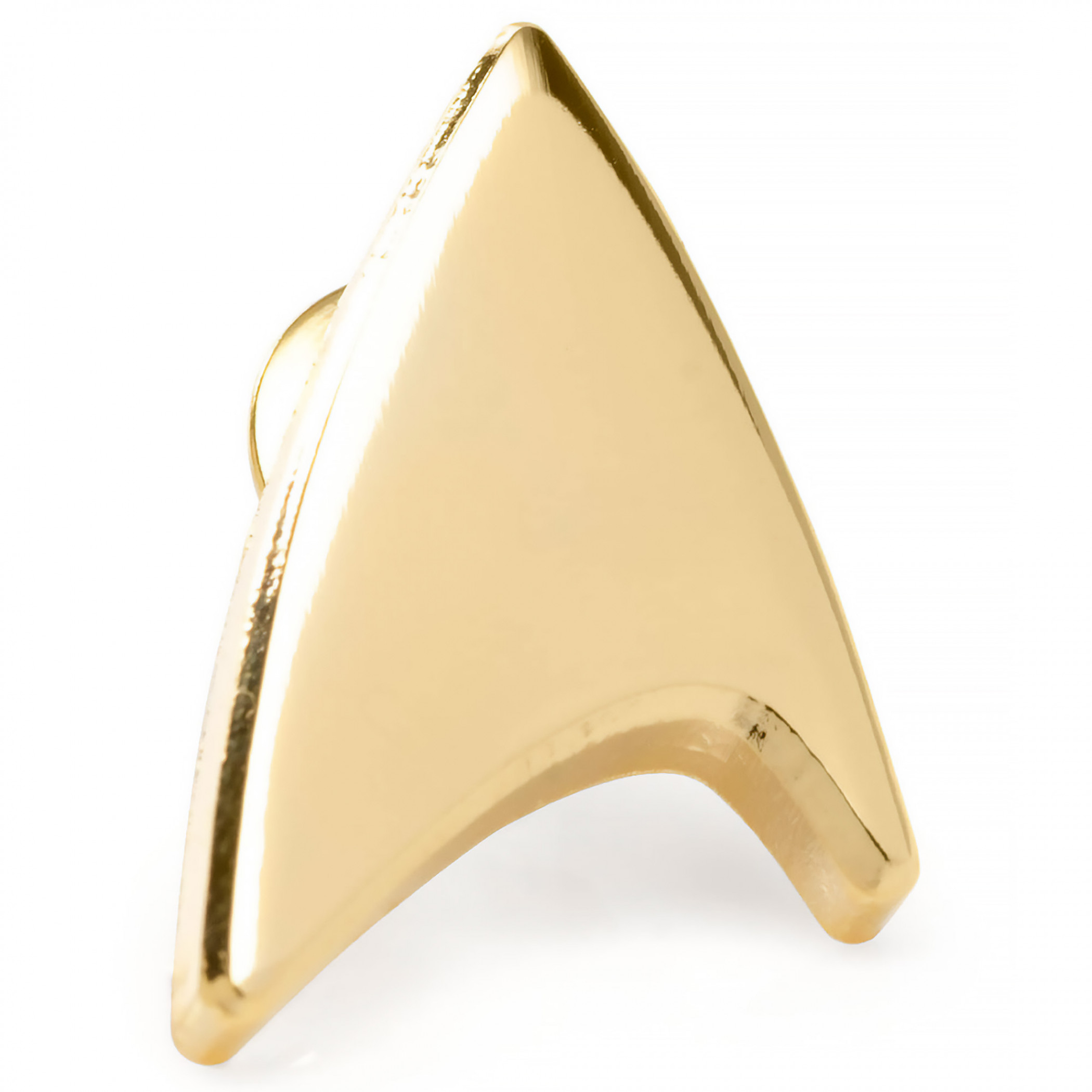 Gold Delta Shield Star Trek Lapel Pin, Gold