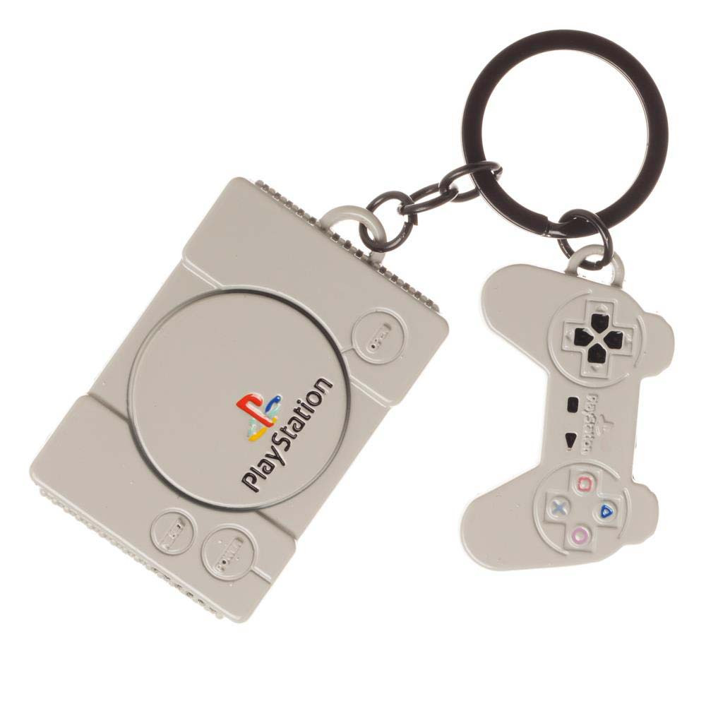 Playstation Original Console Keychain, Grey