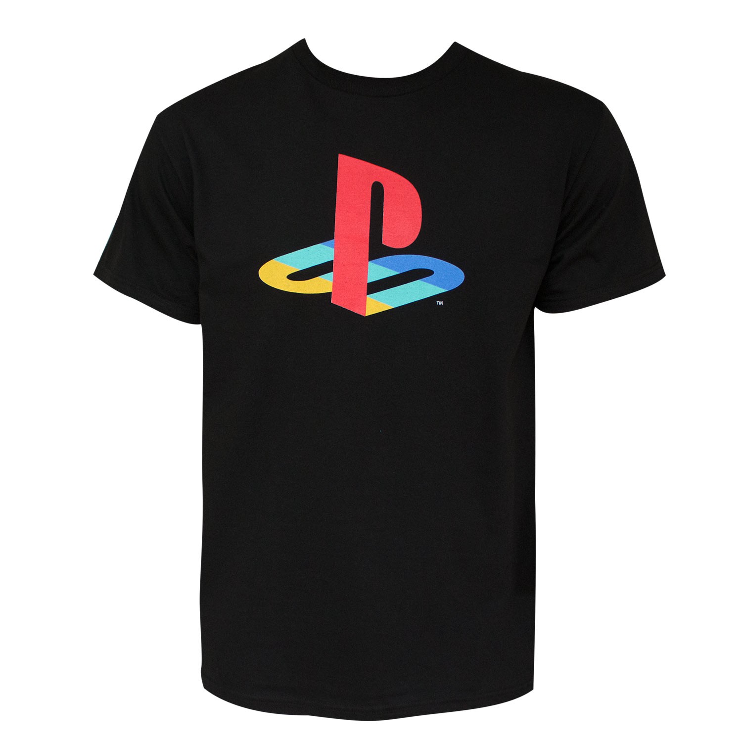 Playstation Classic Logo Black Tee Shirt, Black