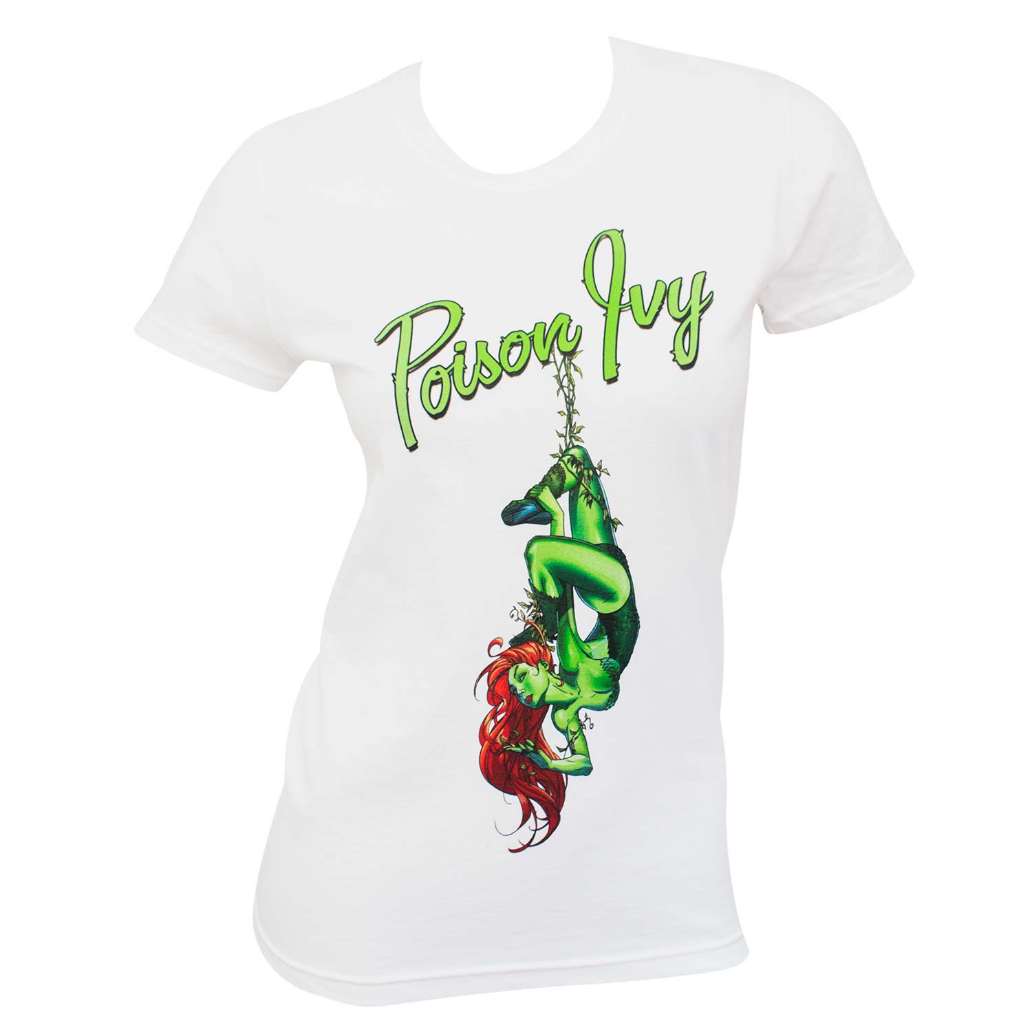 Batman Villains Poison Ivy Women's White Tee Shirt, White