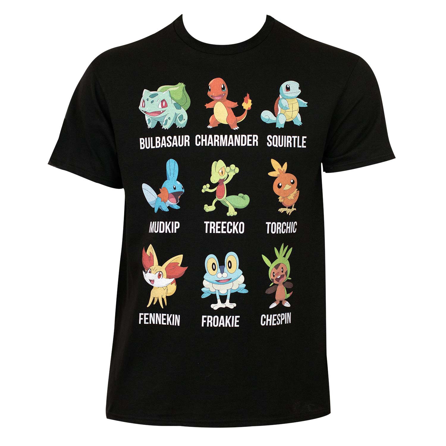 Pokemon Squad Goals Tee Shirt, Black